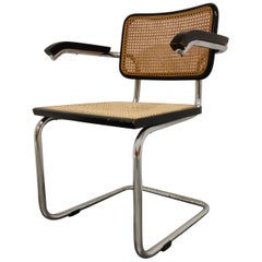 Chaise vintage Marcel Breuer Cesca B64:: fabriquée en Italie:: 1970