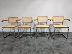 Vintage Marcel Breuer Cesca B64 Chairs by Fasem, Made in Italy, 1970s 'Set of 4'