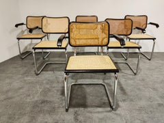 Vintage Marcel Breuer Cesca B64 Chairs, Made in Italy, 1970s 'Set of 6'