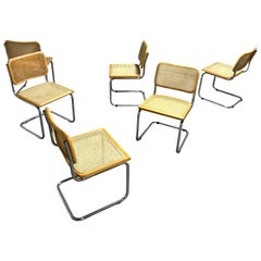 Vintage Marcel Breuer Cesca Chairs, Made in Italy, 1970s