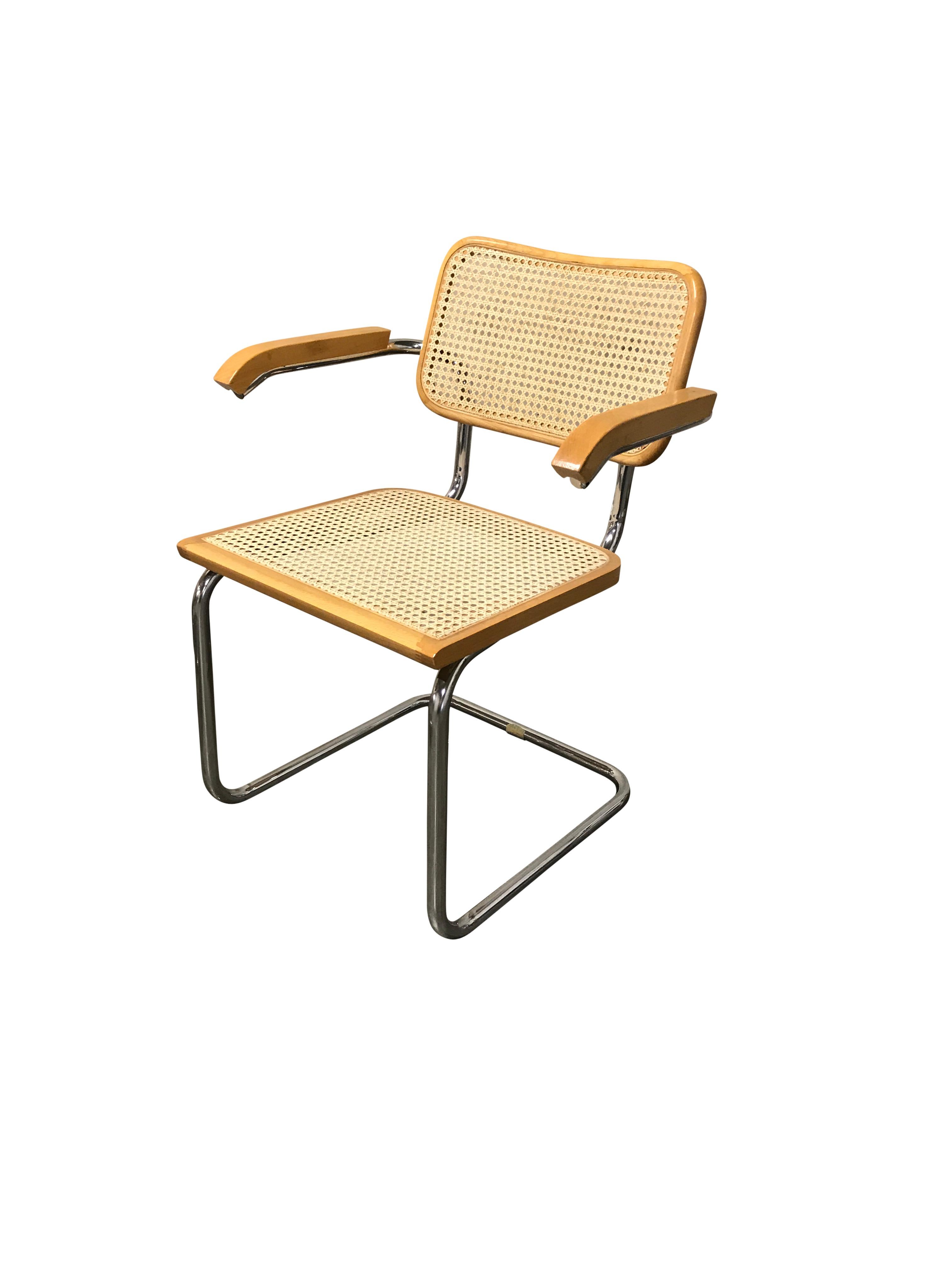 Vintage Marcel Breuer Cesca Chairs, Made in Italy, 1970s In Excellent Condition In HEVERLEE, BE