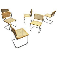 Vintage Marcel Breuer Cesca Chairs:: Made in Italy:: 1970s 'Set of 6' (en anglais)