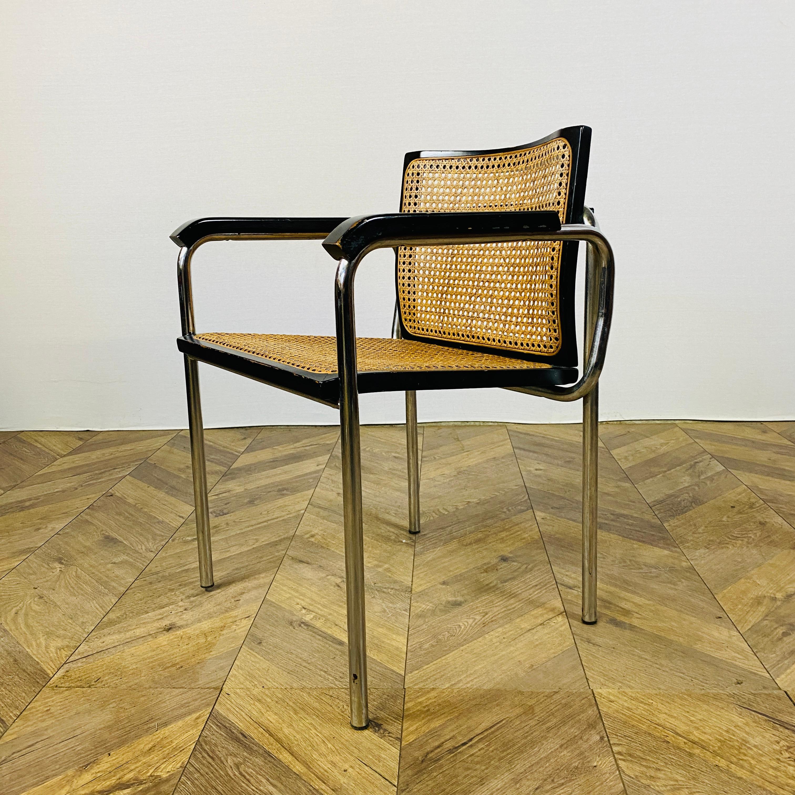 Vintage Marcel Breuer Style Armchair, 1970s In Good Condition In Ely, GB