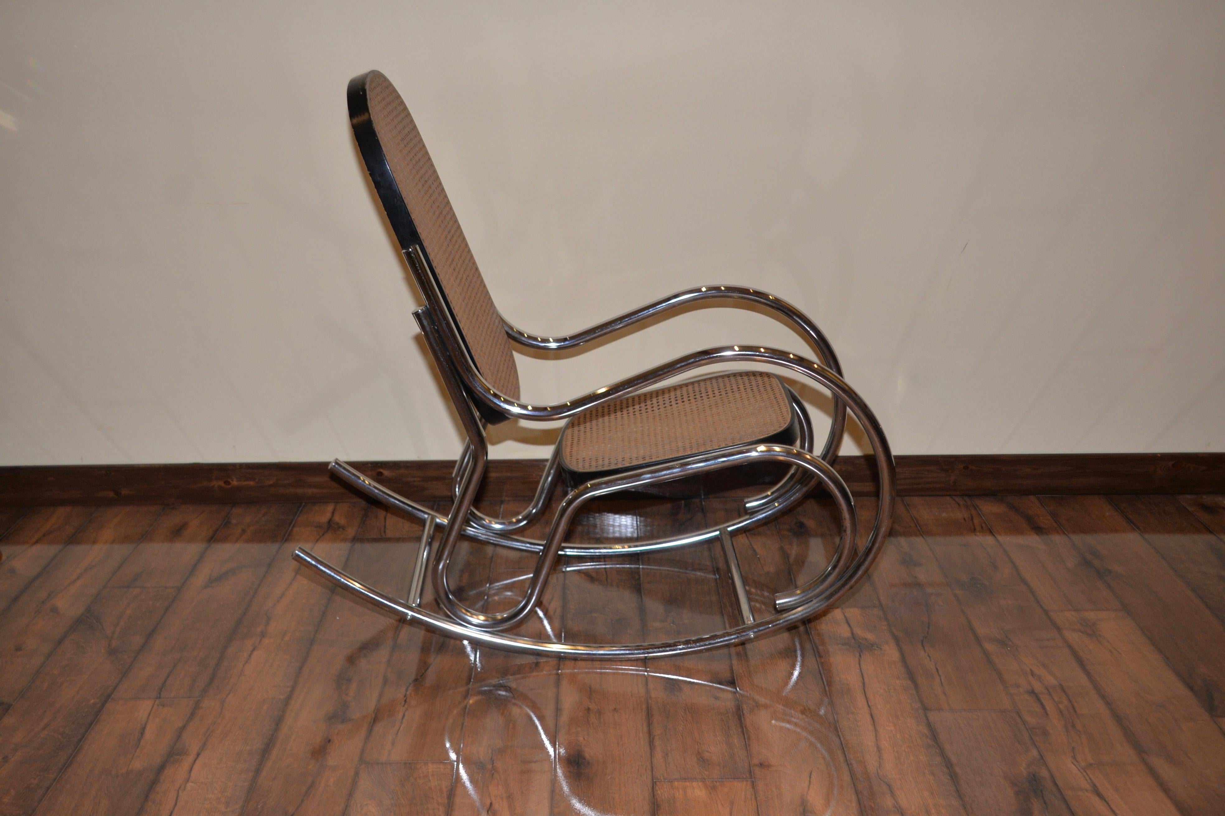 Mid-Century Modern Vintage Marcel Breuer Style Rocking Chair