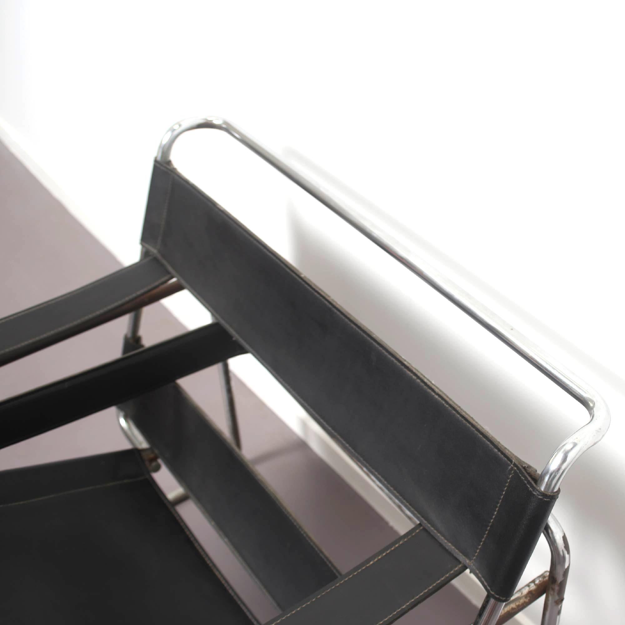 chrome and leather chairs