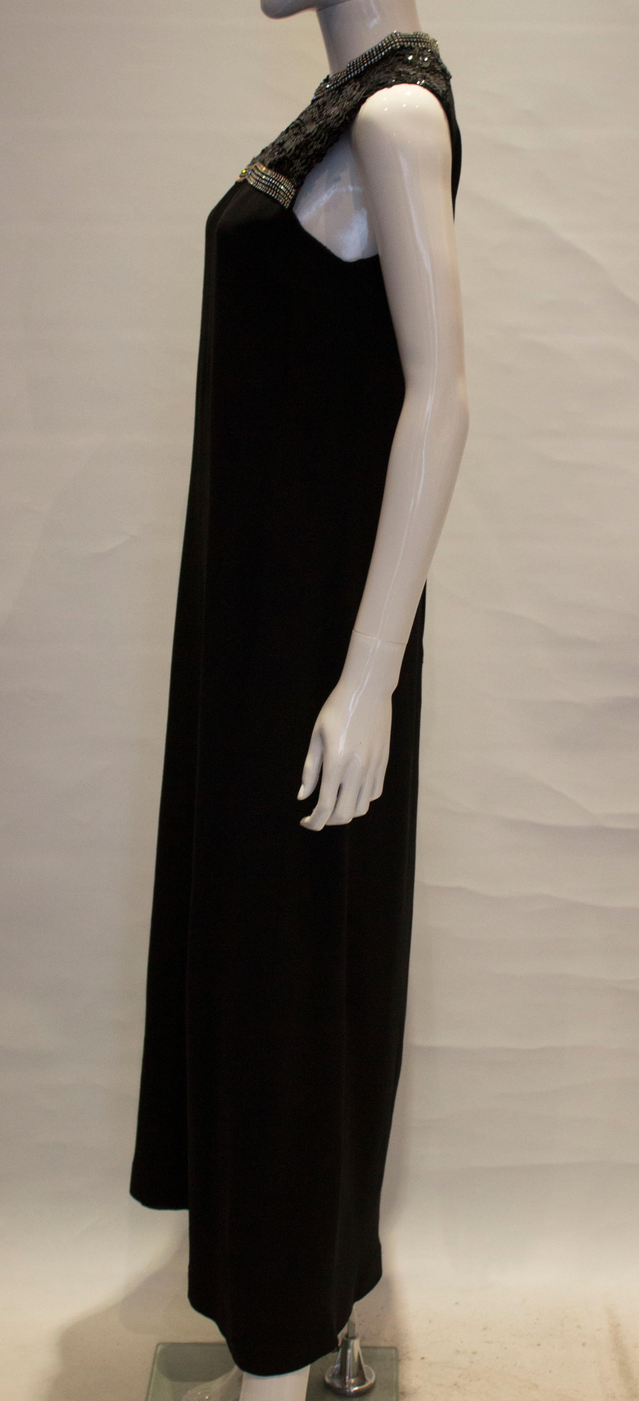 Vintage Marcel Fenez for Roland Klein Evening Gown In Good Condition For Sale In London, GB