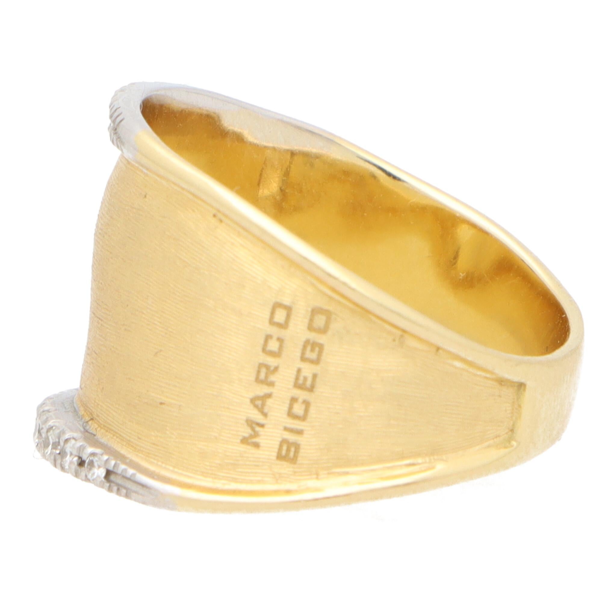 Vintage Marco Bicego Diamond Dress Ring Set in 18k Gelbgold im Zustand „Gut“ in London, GB