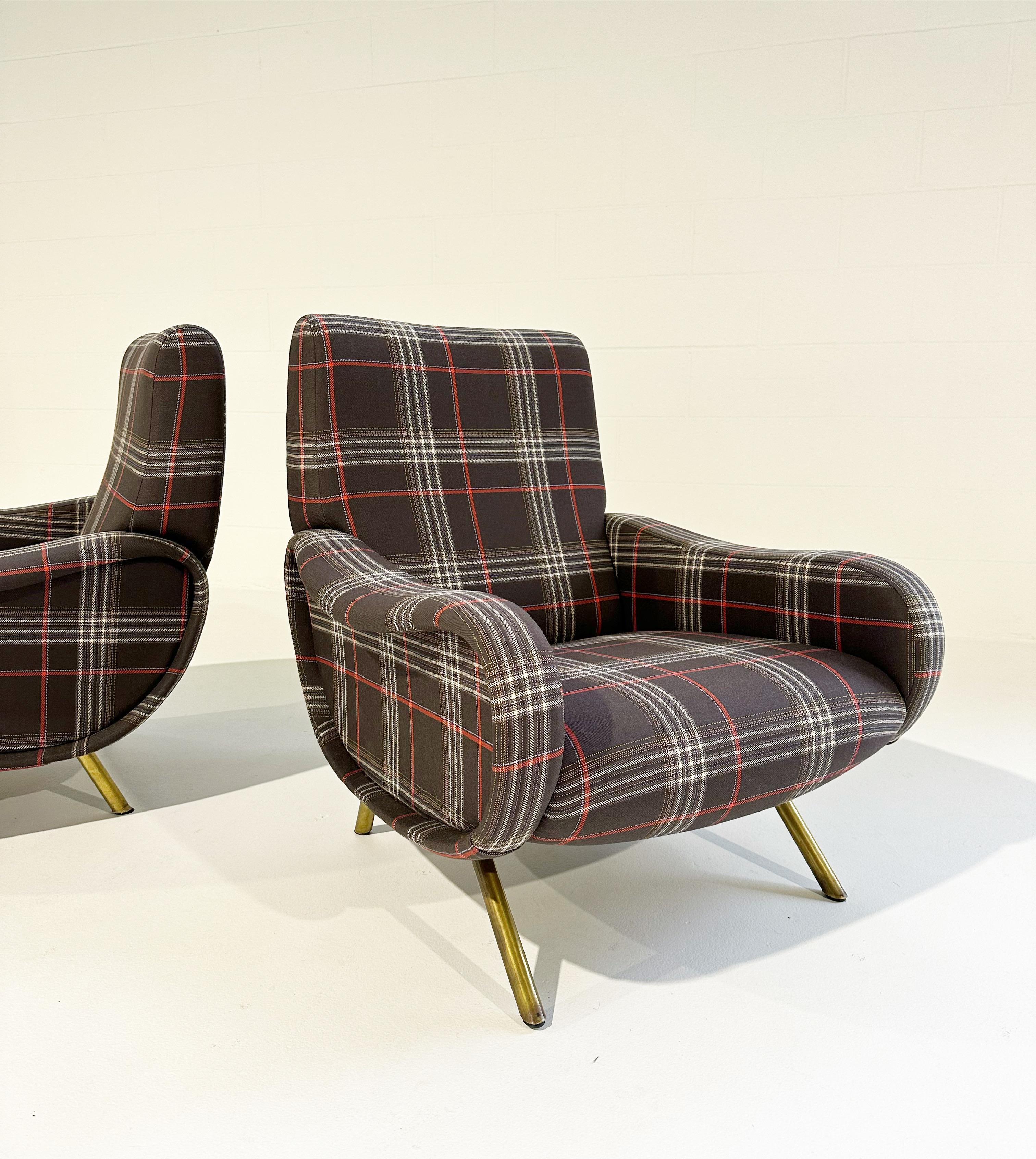 Mid-20th Century Vintage Marco Zanuso Lady Lounge Chairs, Pair For Sale