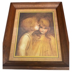 Impresión artística vintage Margaret Kane little kiss big eyes