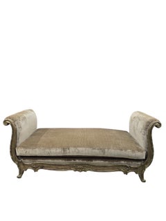 Vintage Marge Carson French Louis XV Style Daybed Newly Reupholstered