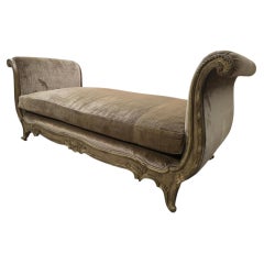 Vintage Marge Carson French Louis XV Style Daybed Newly Reupholstered