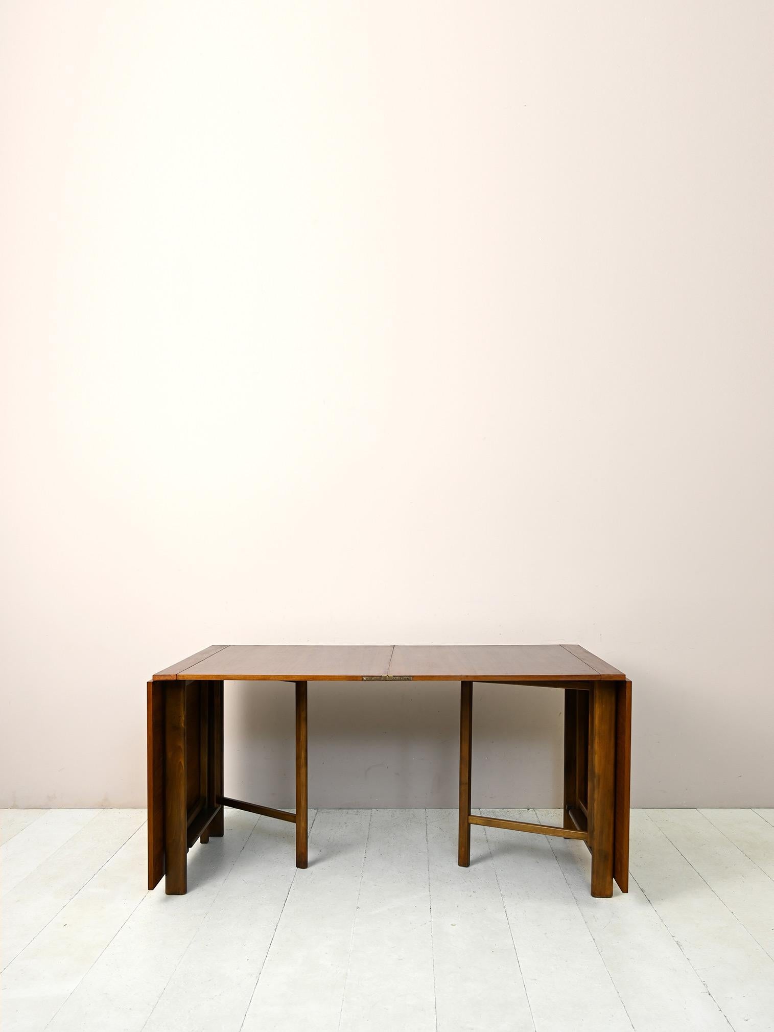 Vintage 'Maria Flap' Table by Bruno Mathsson In Good Condition For Sale In Brescia, IT