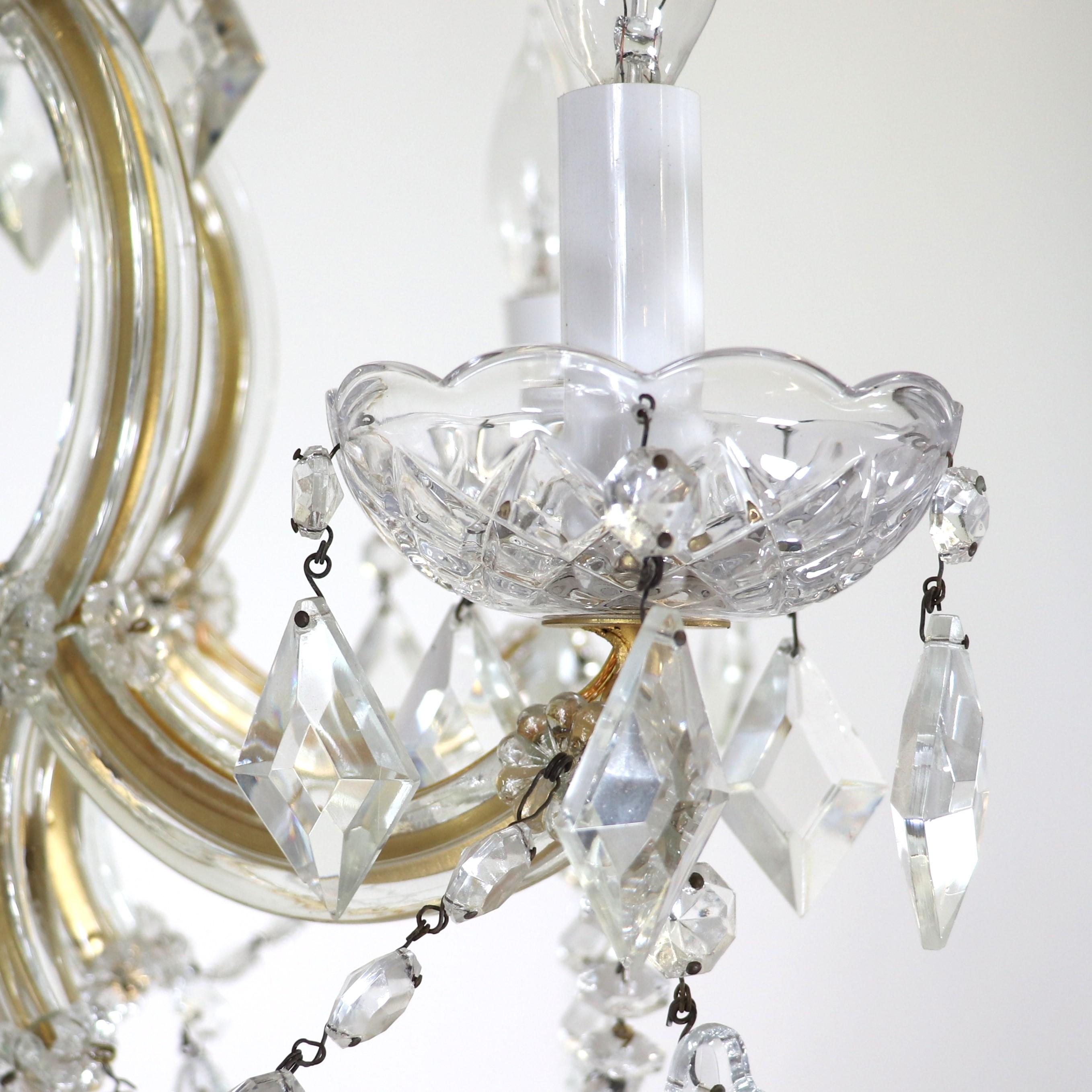 Crystal Vintage Maria Theresa Chandelier For Sale