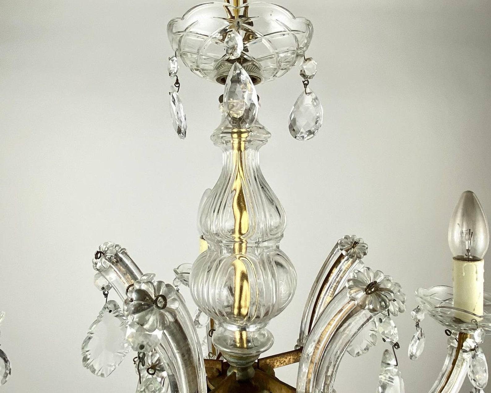 Metal Vintage Maria Theresa Style Chandelier  Crystal Chandelier With 5 Lights
