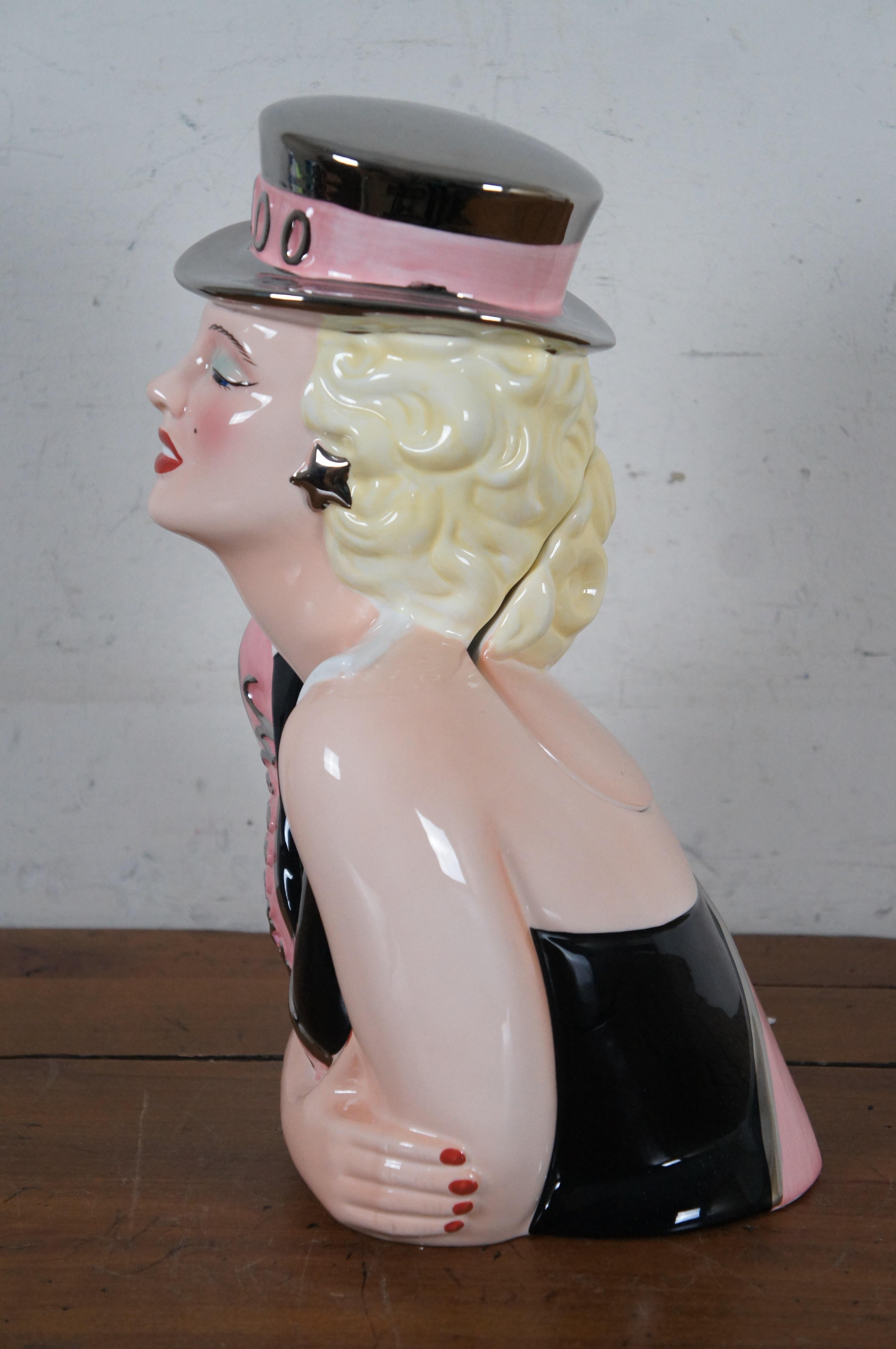 Vintage Marilyn Monroe Clay Art Collectible 2000 Millenium Cookie Jar NIB 14