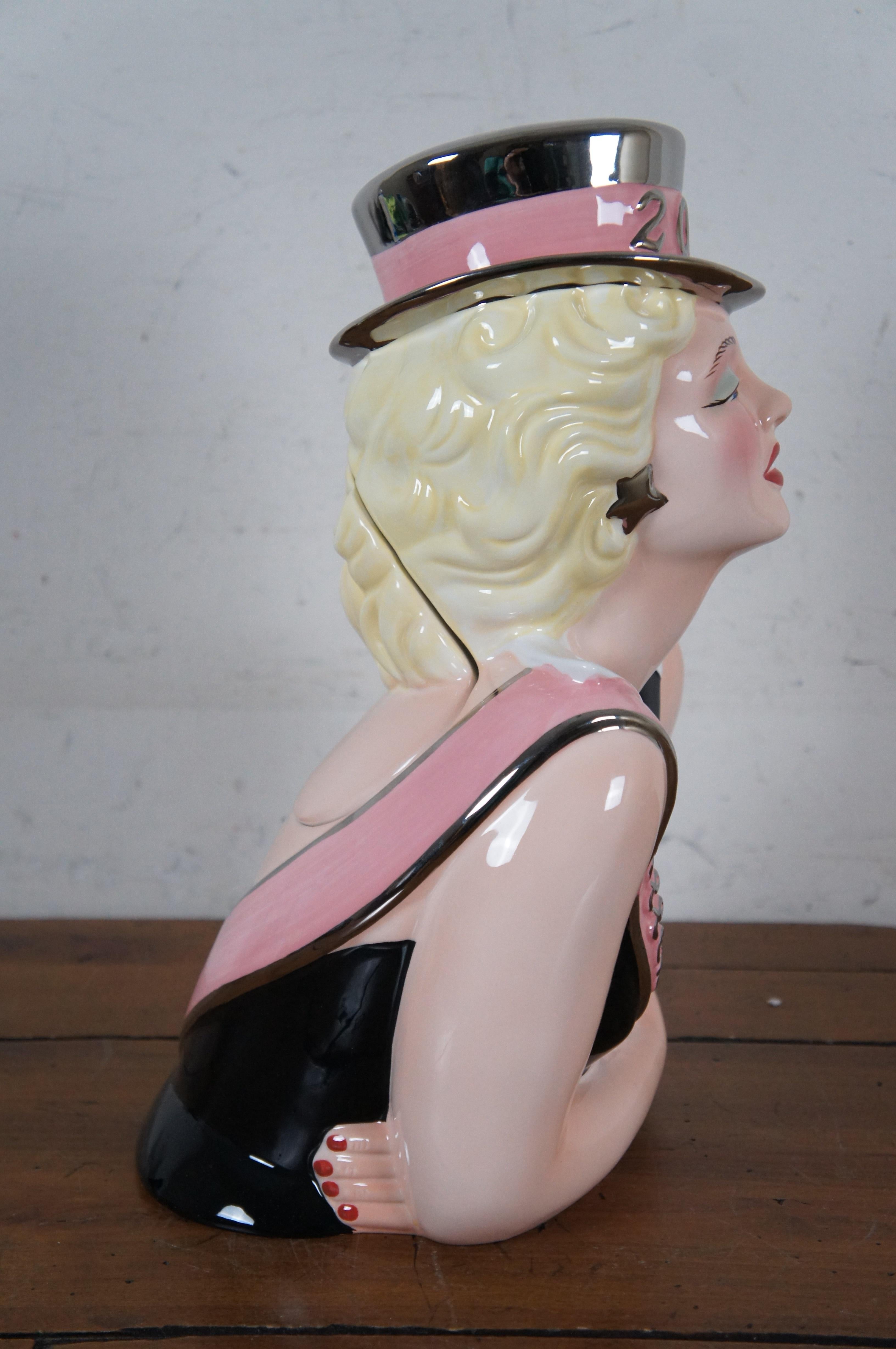 Vintage Marilyn Monroe Clay Art Collectible 2000 Millenium Cookie Jar NIB 14