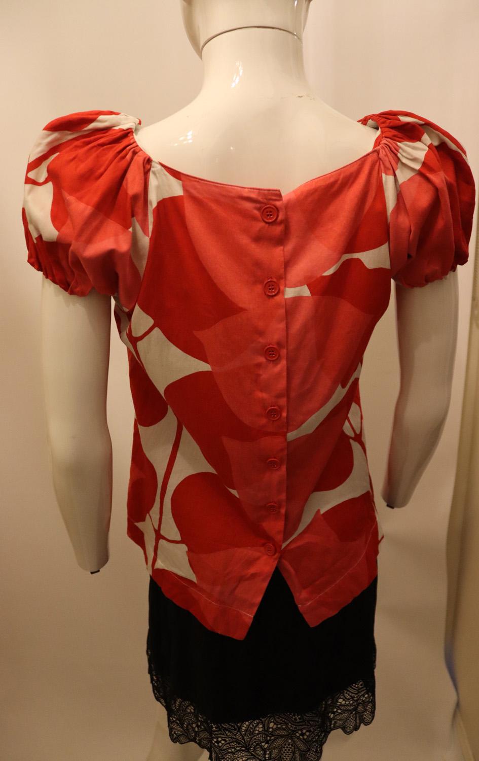 Vintage Marimekko Cotton Top In Good Condition For Sale In London, GB