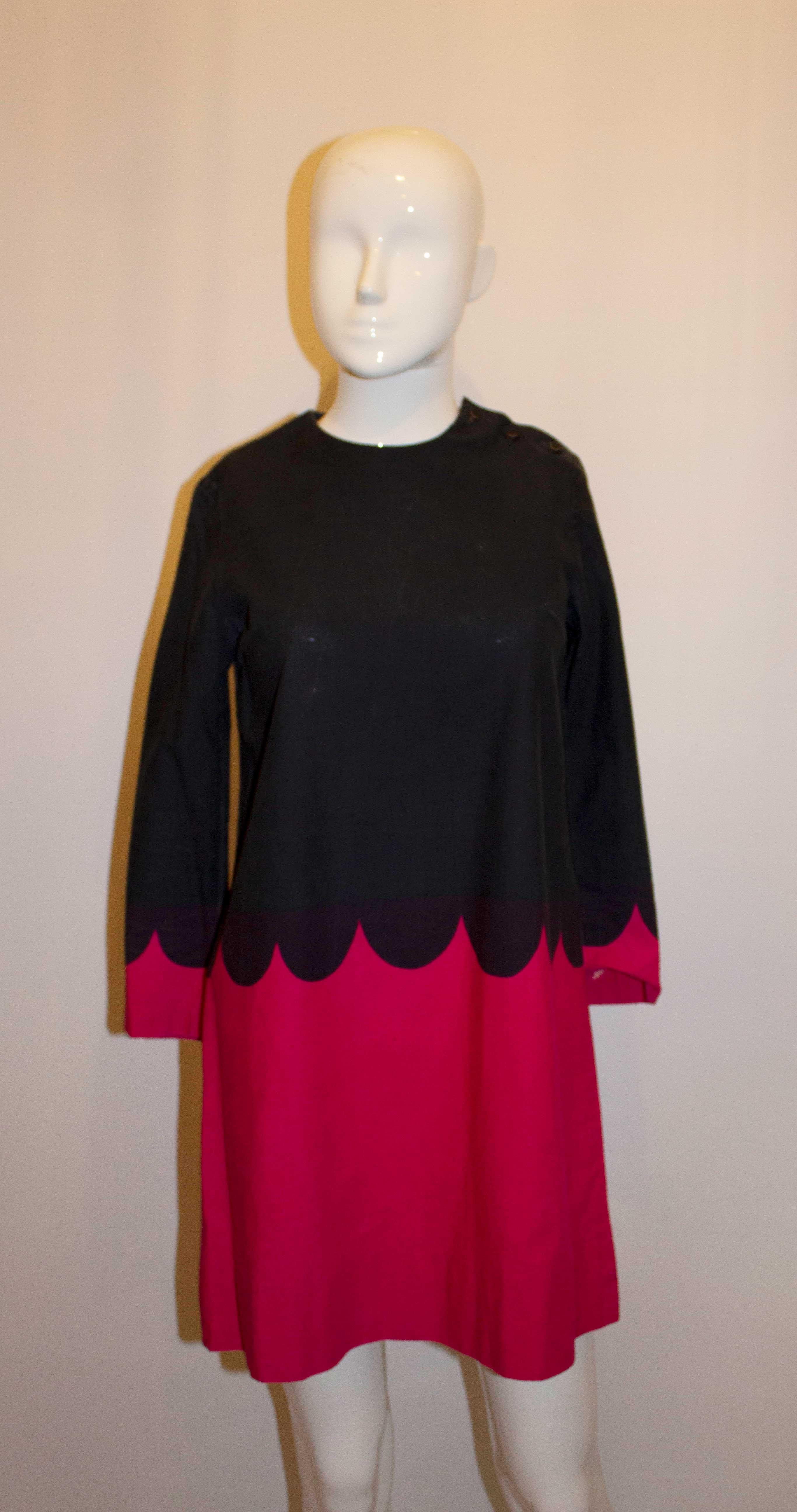 Vintage Marimekko Cotton Tunic Top/ Dress In Good Condition For Sale In London, GB