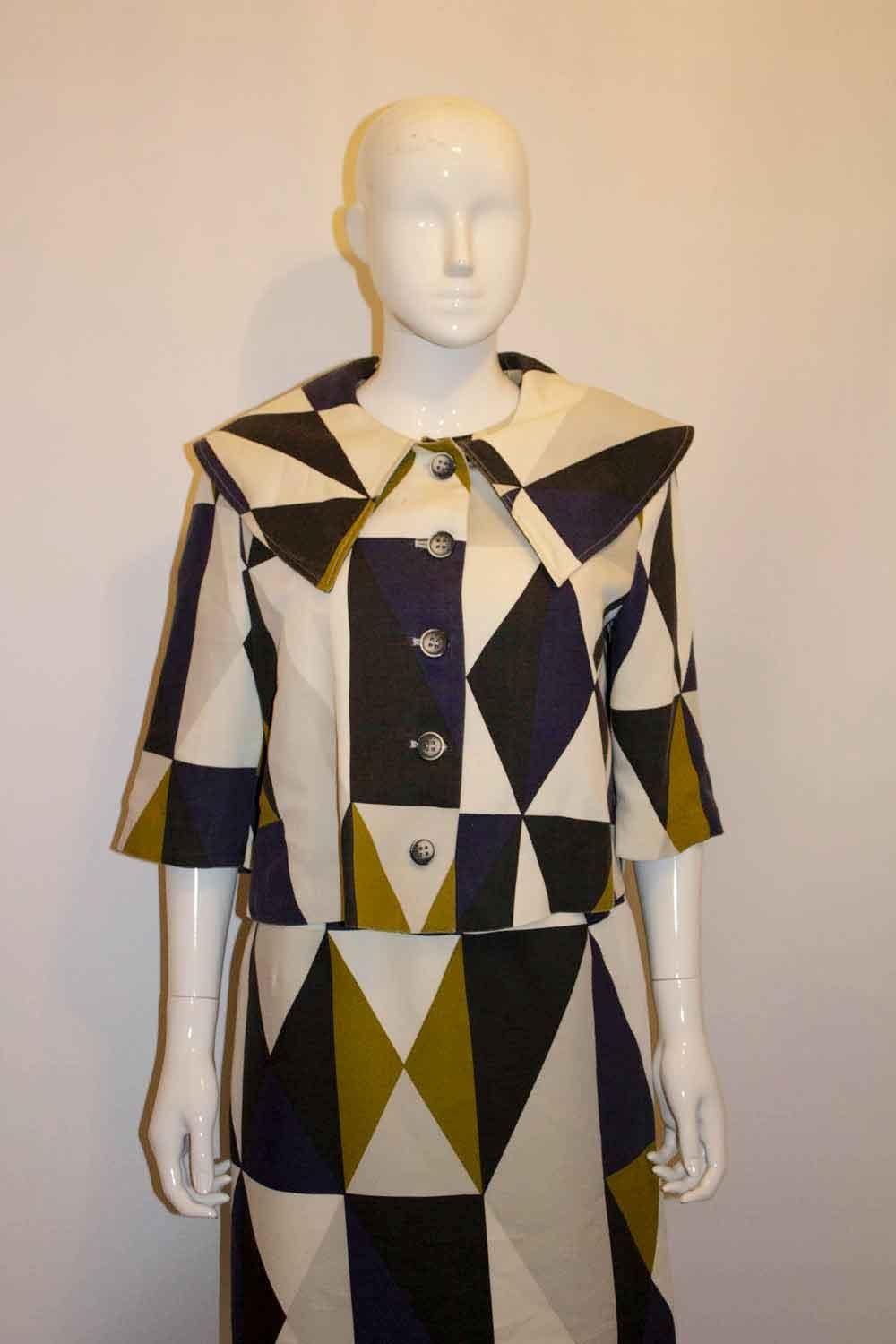 Vintage Marimekko Dress and Jacket For Sale 1