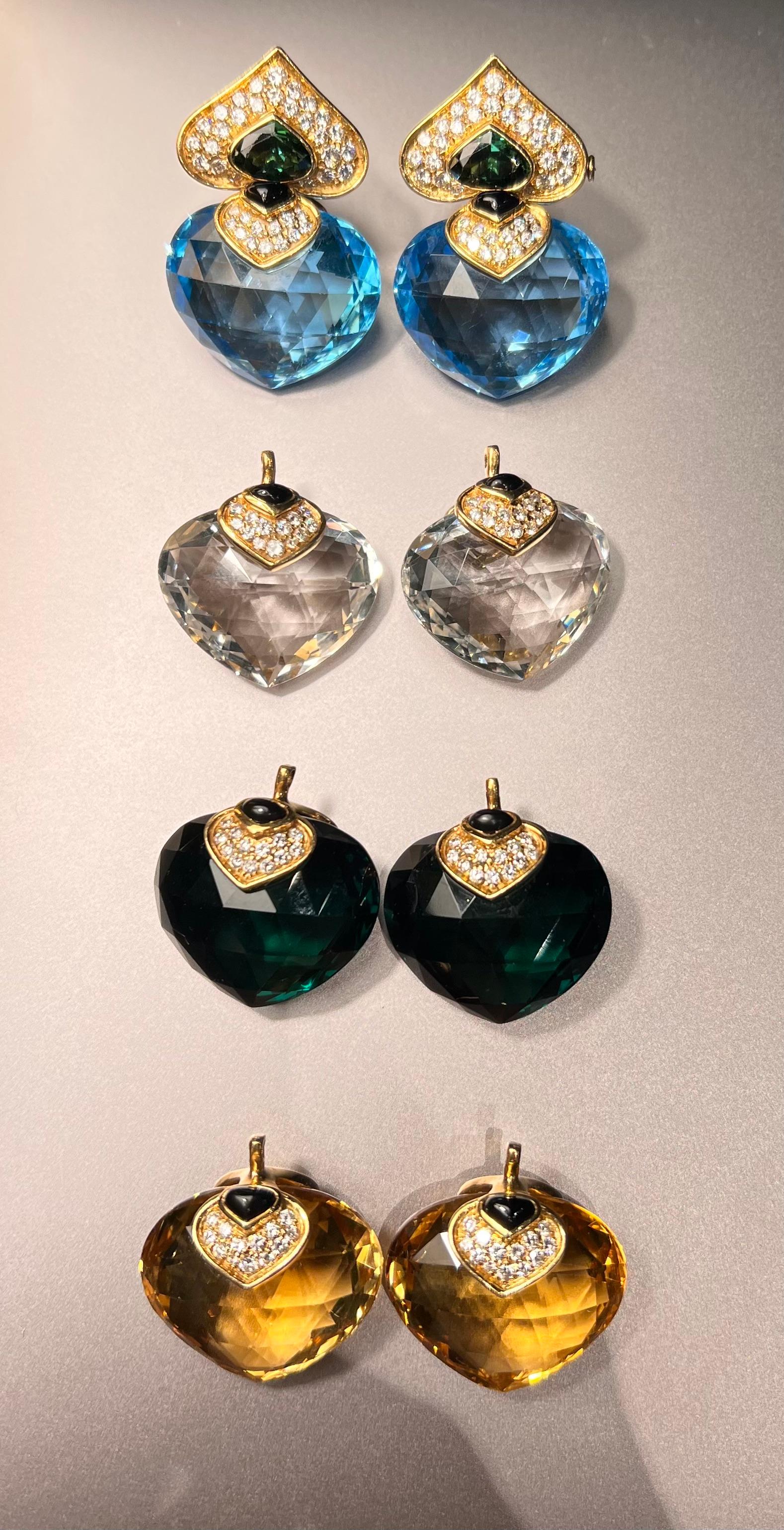 Vintage Marina B. Ohrring-Set 1980er Jahre, Vintage im Angebot 1