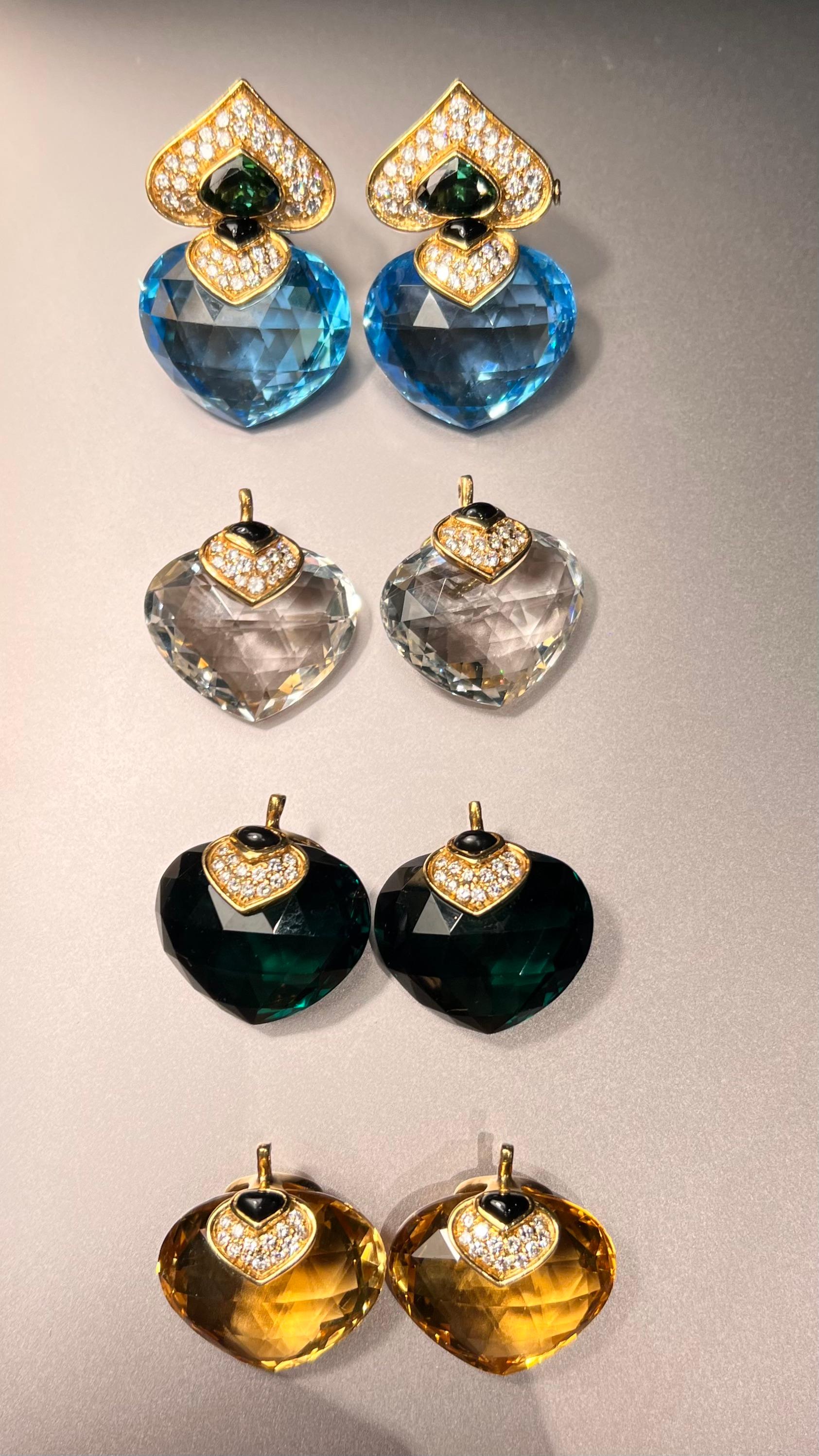 Vintage Marina B. Ohrring-Set 1980er Jahre, Vintage im Angebot 2