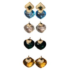 Vintage Marina B. Ohrring-Set 1980er Jahre, Vintage