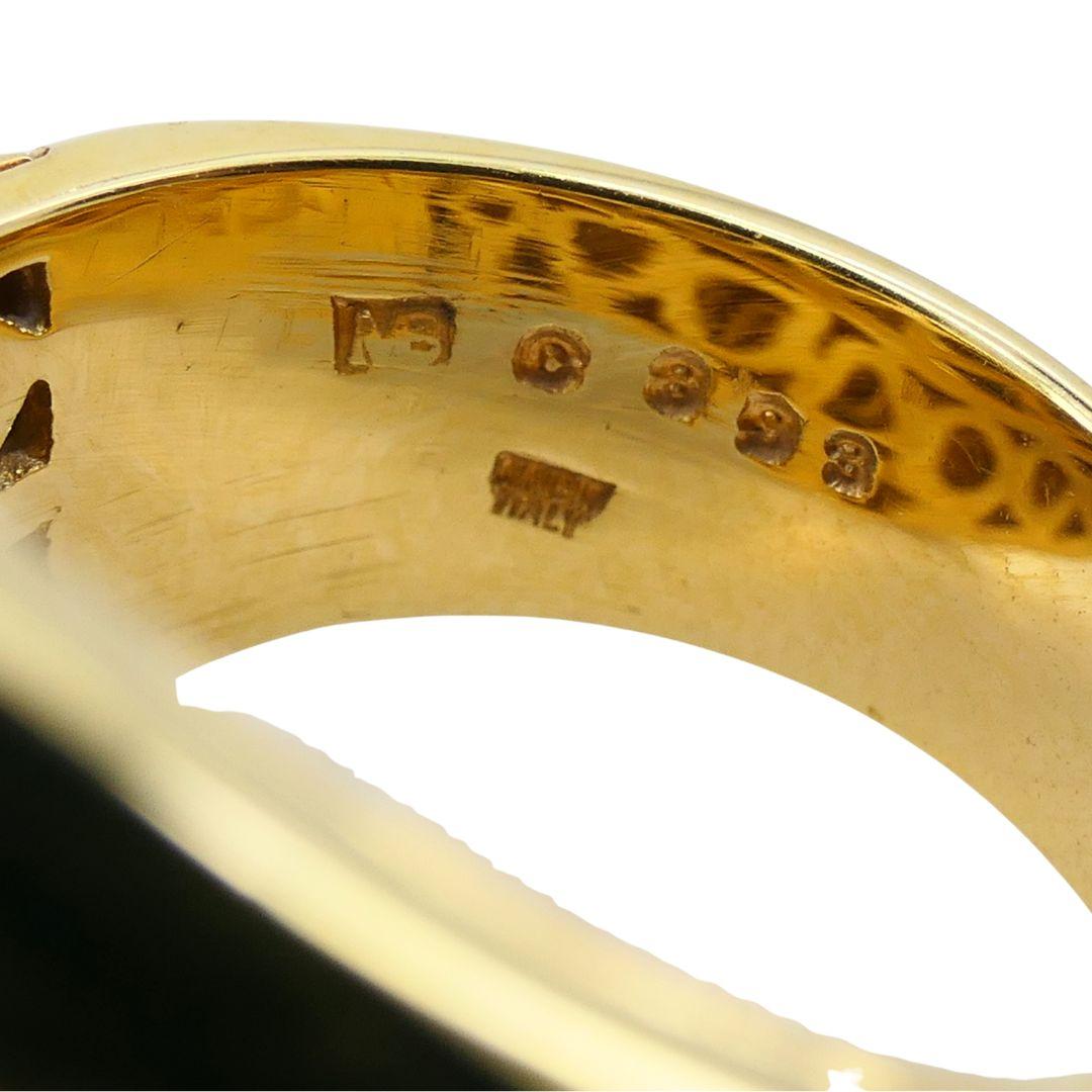 Vintage Marina B Onda 18k Gold Ring en vente 7