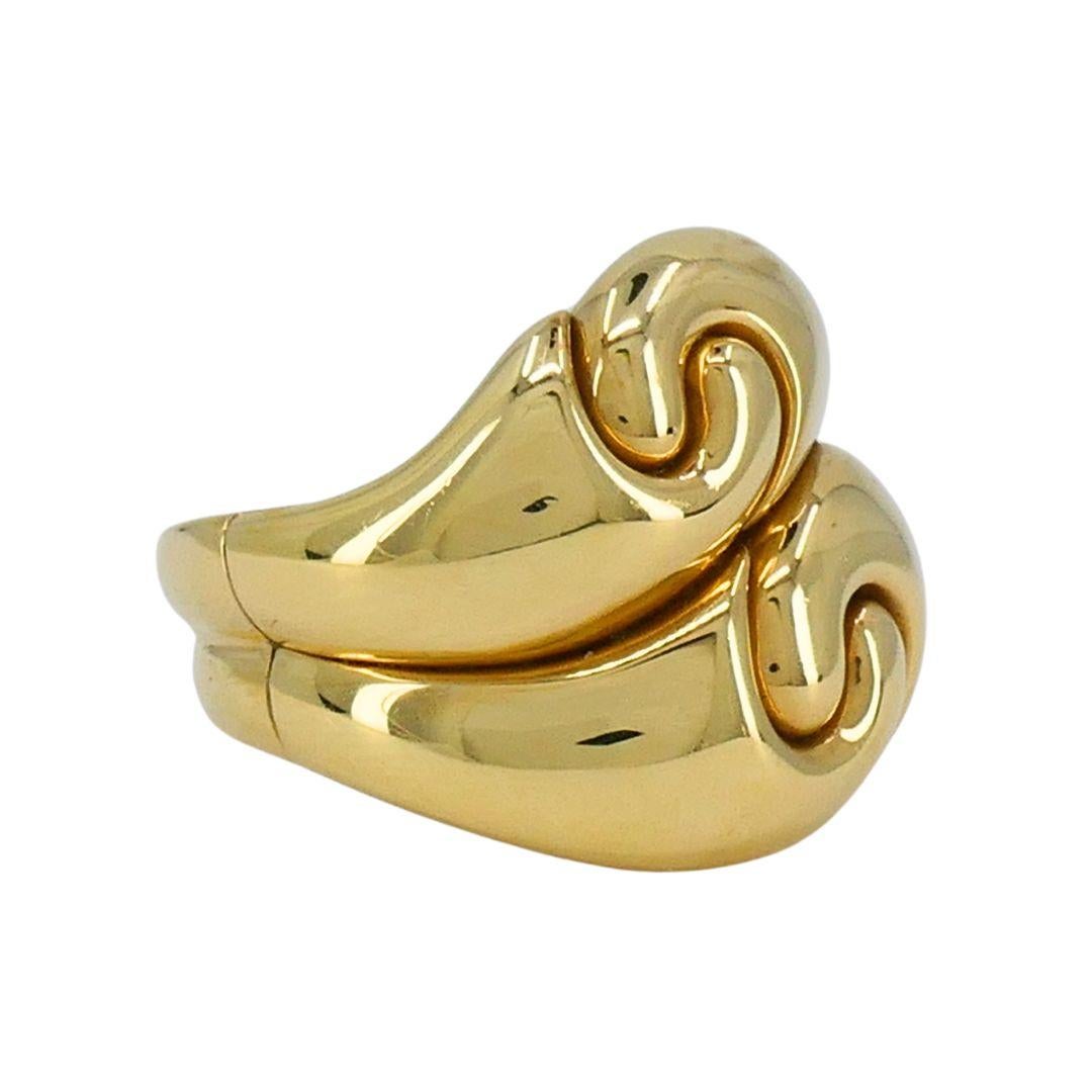 Vintage Marina B Onda 18k Gold Ring Bon état - En vente à Beverly Hills, CA