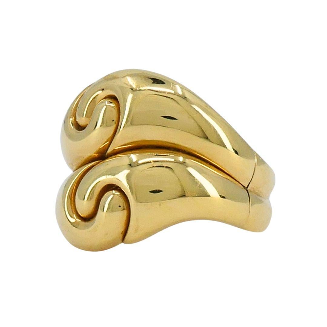 Vintage Marina B Onda 18k Gold Ring en vente 2