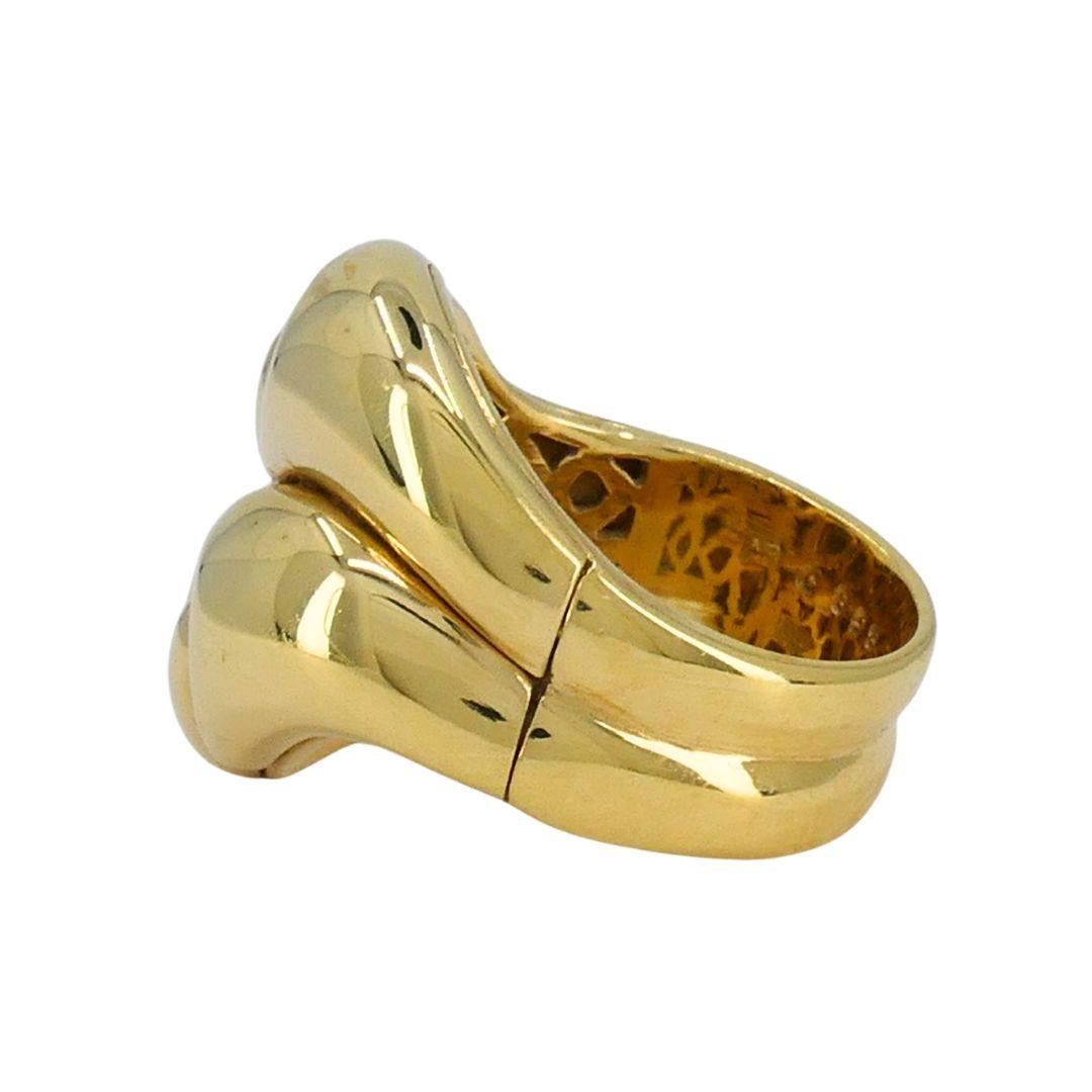 Vintage Marina B Onda 18k Gold Ring en vente 3