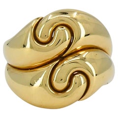 Vintage Marina B Onda 18k Gold Ring