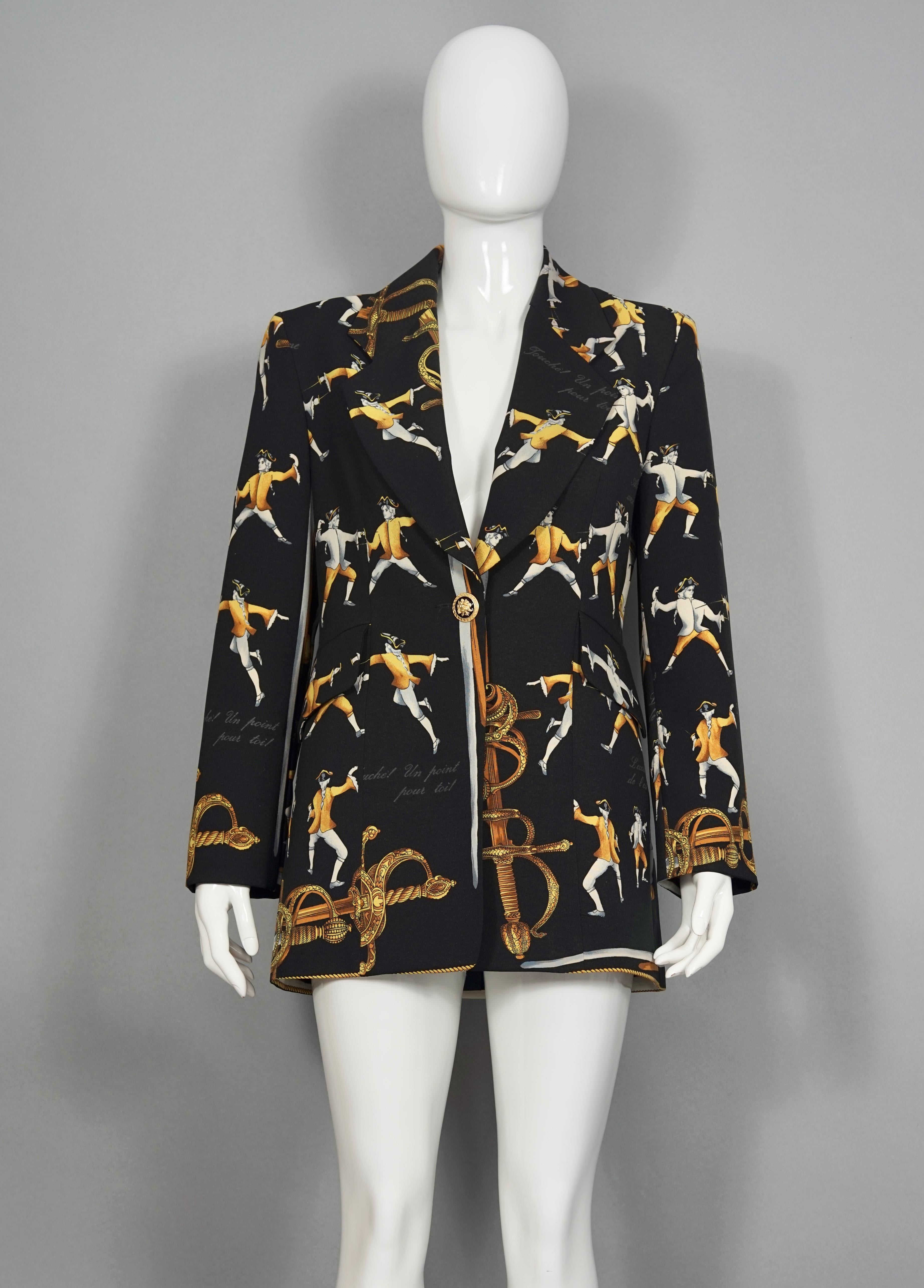 MARINA SITBON KAMOSHO Paris „Traite des Armes“ Feine Neuheitsjacke im Angebot 6