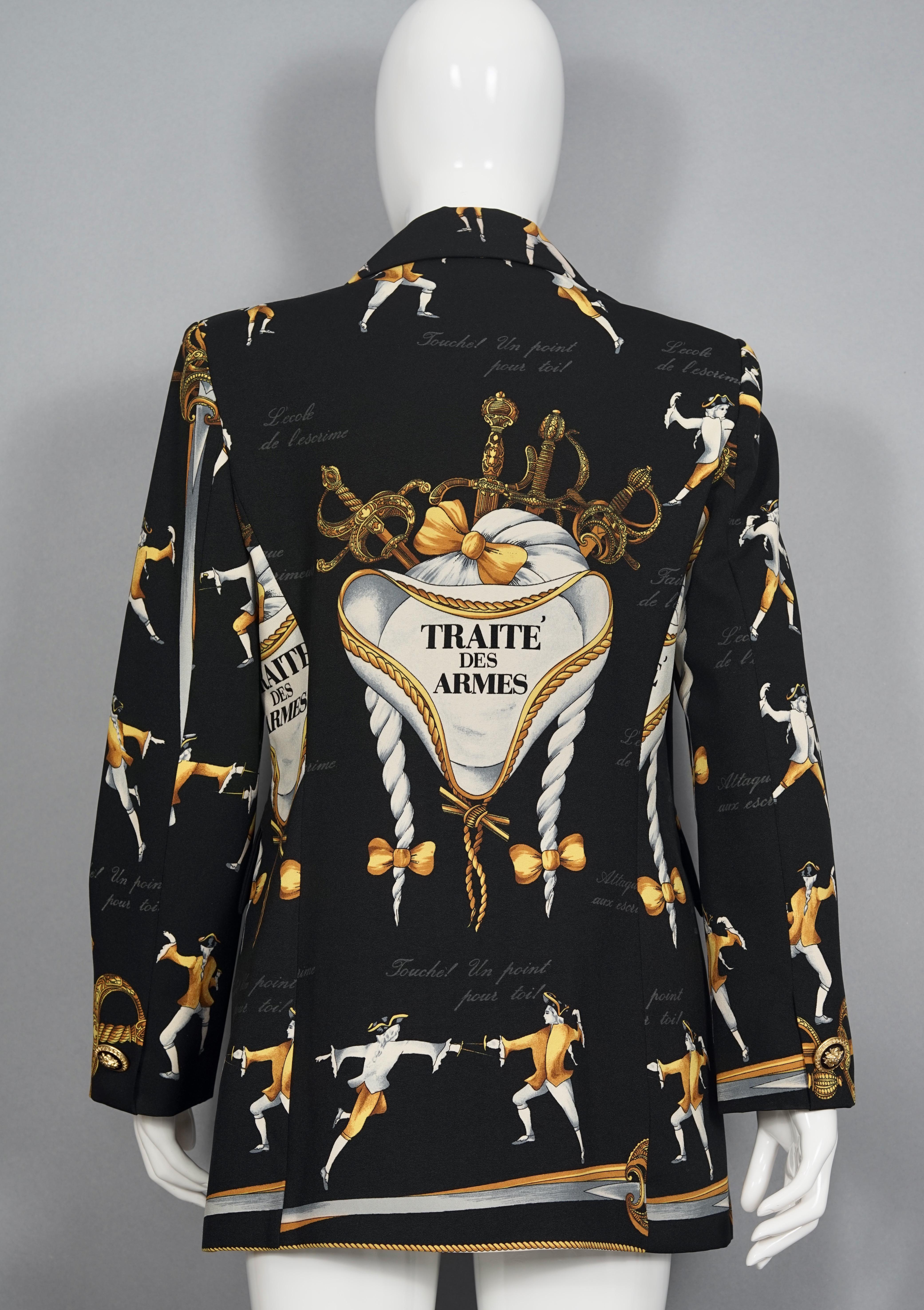 MARINA SITBON KAMOSHO Paris „Traite des Armes“ Feine Neuheitsjacke Damen im Angebot