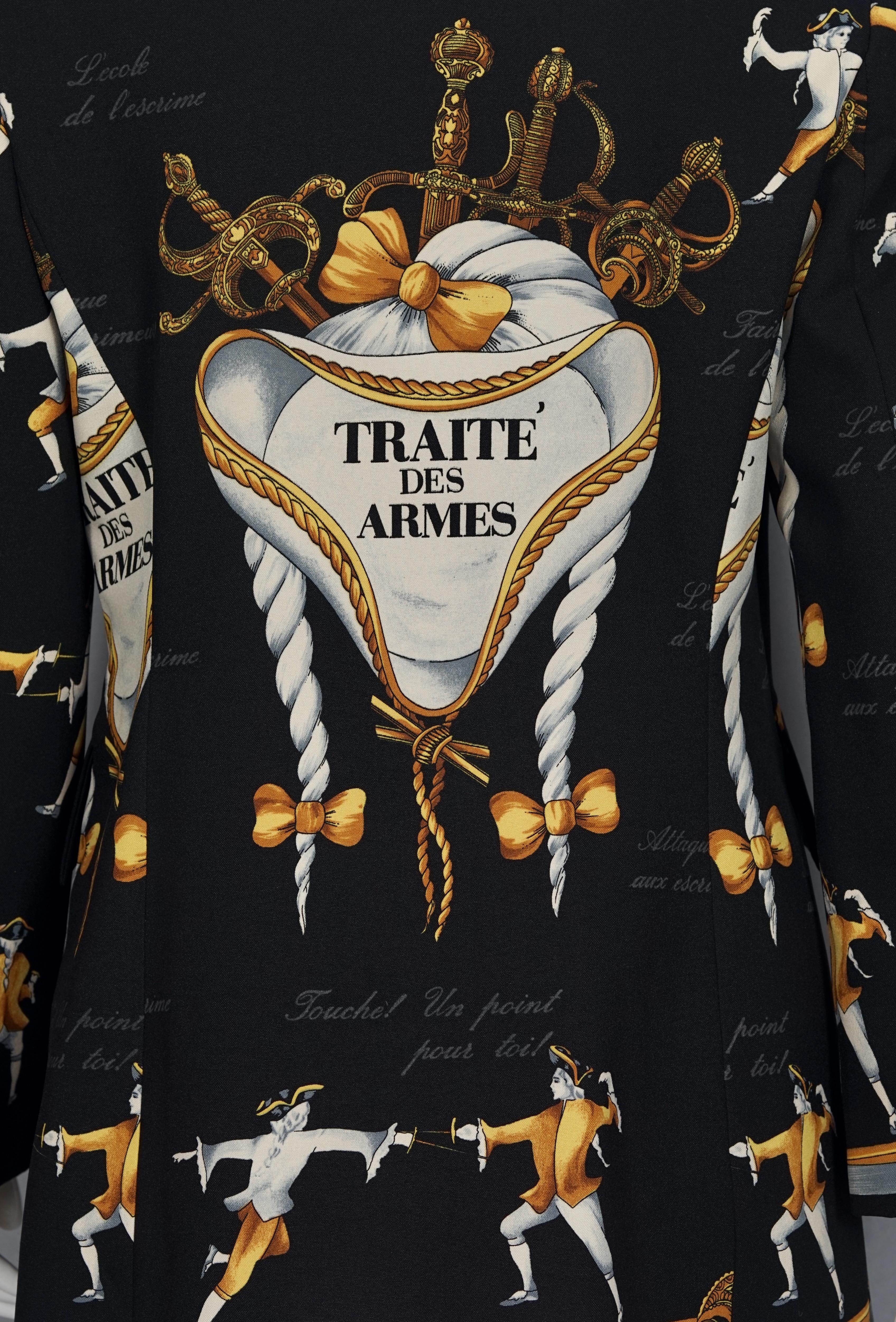 MARINA SITBON KAMOSHO Paris „Traite des Armes“ Feine Neuheitsjacke im Angebot 1