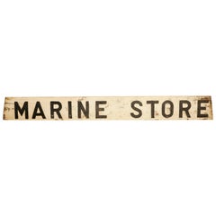 Vintage Marine Store Shop Sign
