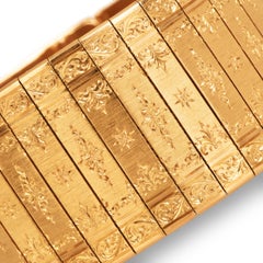 Vintage Mario Buccellati 18K Gold Filigree Wide Wrap Bracelet