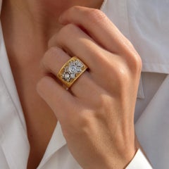 Vintage Mario Buccellati Diamant-Goldring, ca. 1970er Jahre
