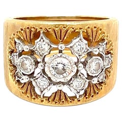 Vintage Mario Buccellati Diamant-Goldring, ca. 1970er Jahre
