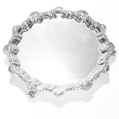 Vintage Mario Buccellati Sterling Silver Footed Salver or Vide Poche