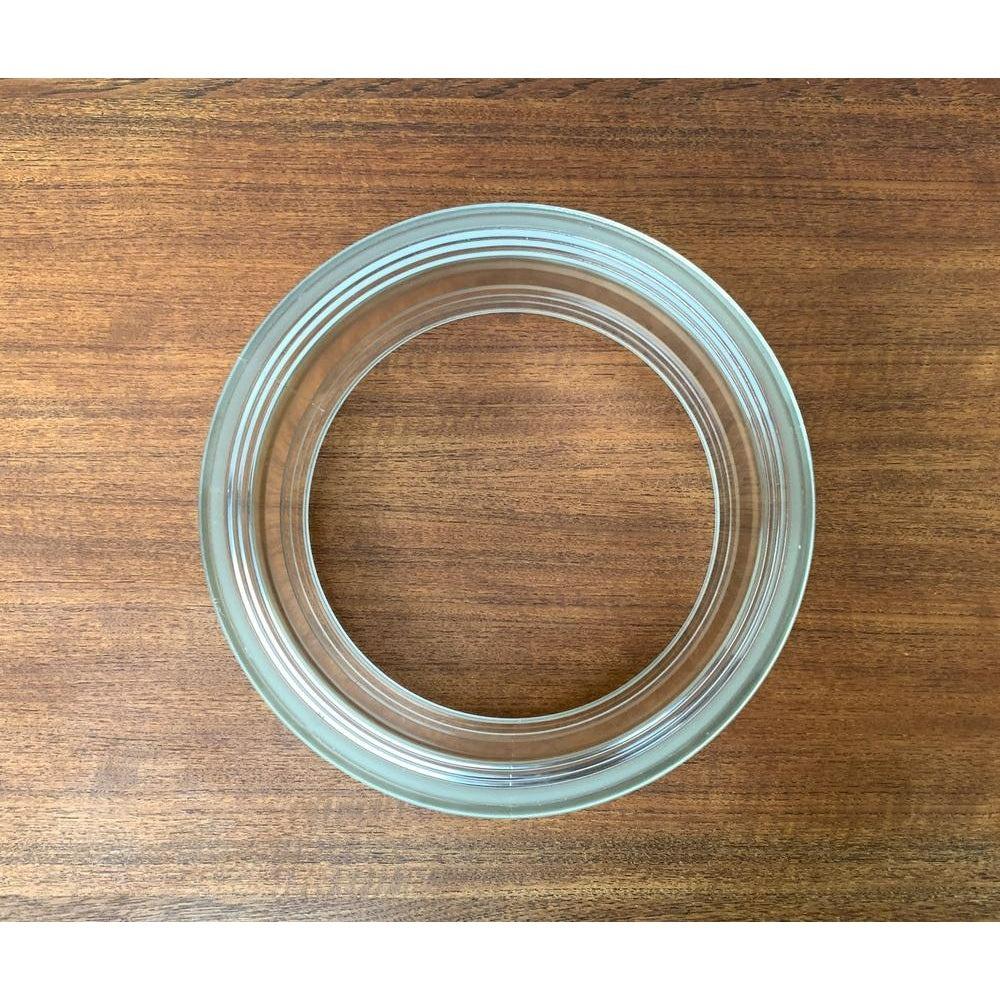 Decoración marítima vintage Farol de barco Lente de cristal Fresnel, años 70 Vidrio en venta