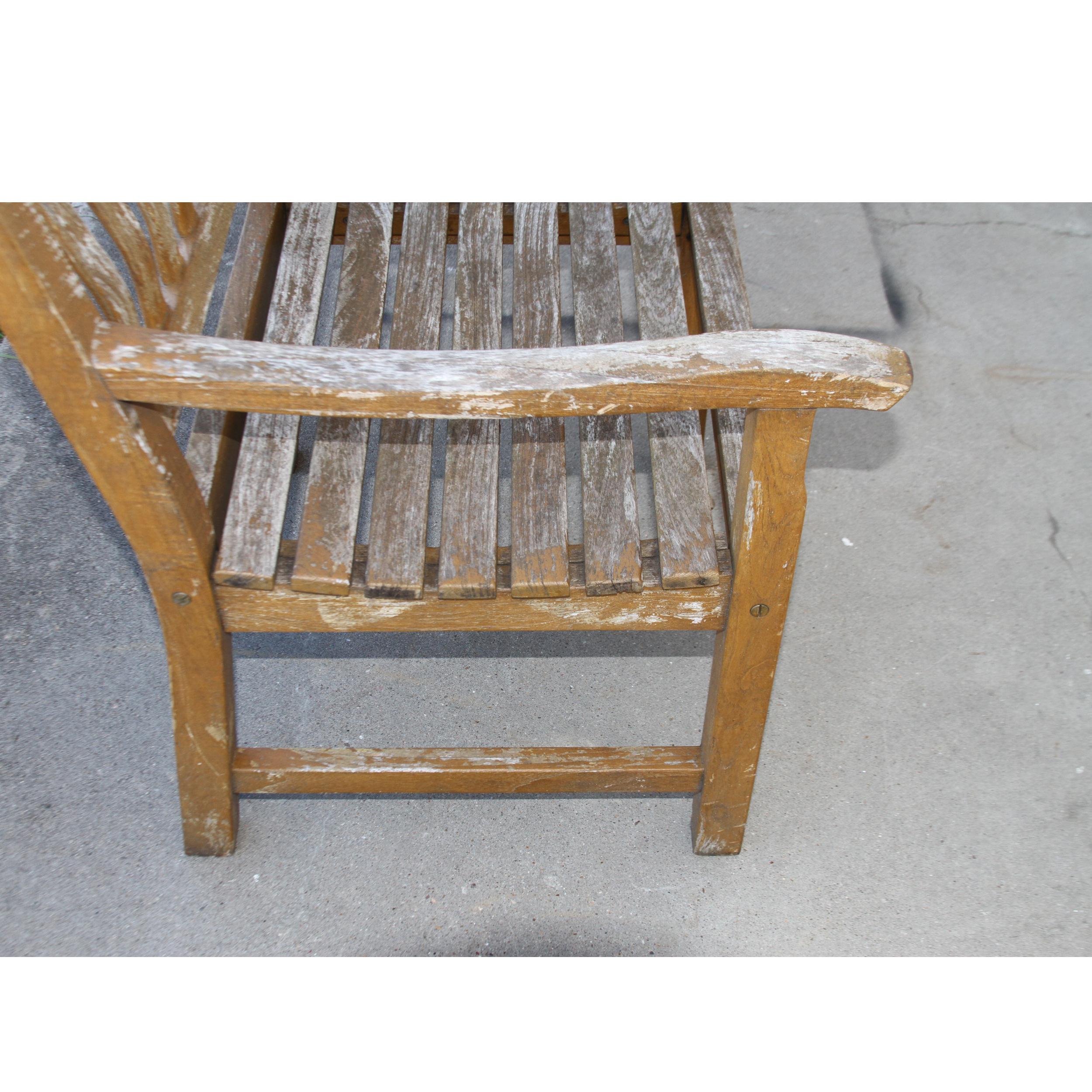 Vintage Maritime Heritage Bench Chair  For Sale 2