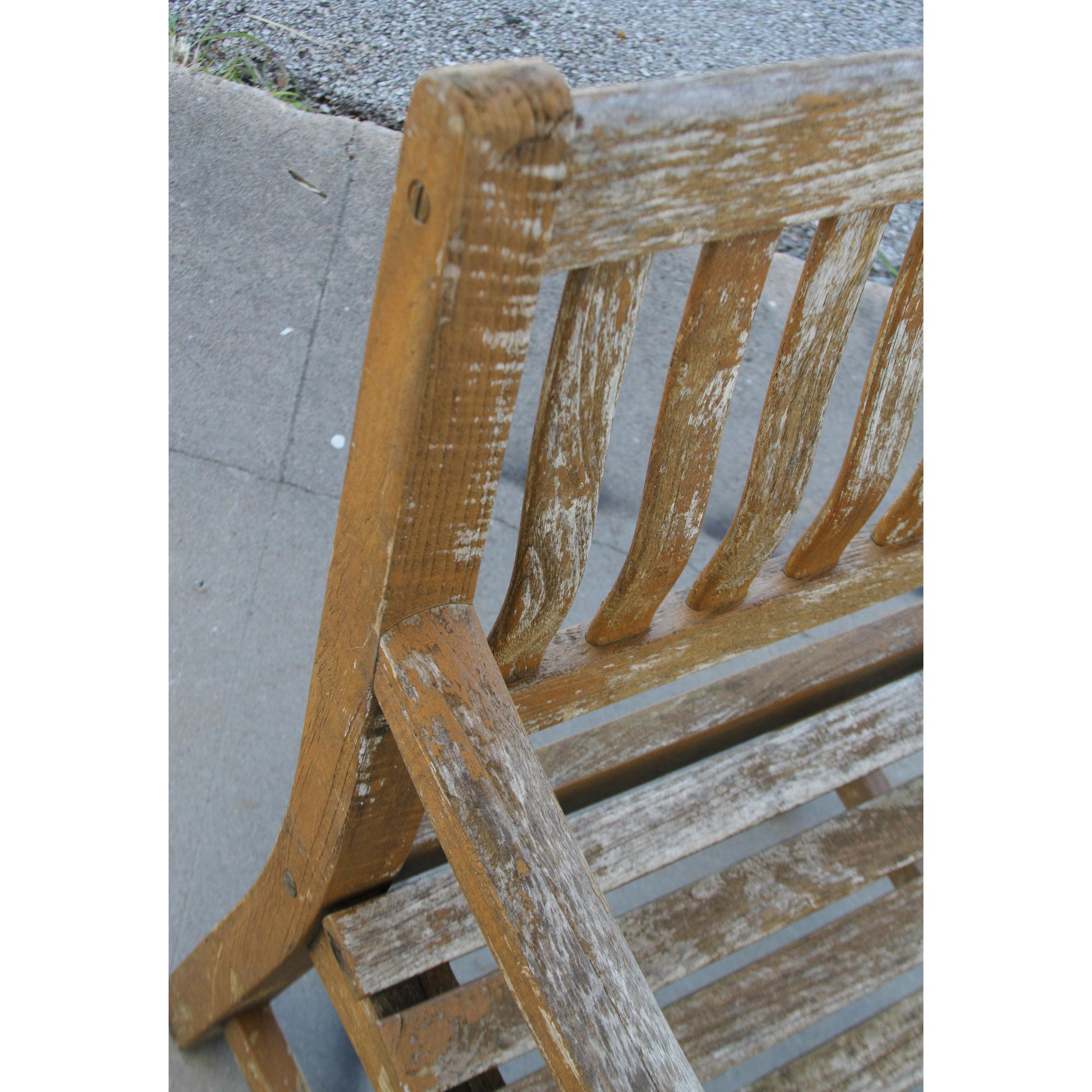 Vintage Maritime Heritage Bench Chair  For Sale 3