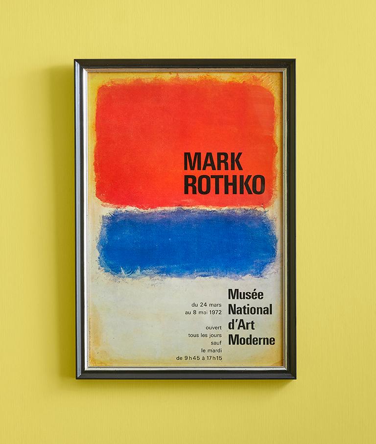 Mark Rothko
France, 1972

“Mark Rothko” Musée National d’Art Moderne. Vintage exhibition poster.

 

H 65 x W 45 x D 3 cm