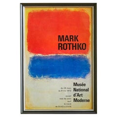 Vintage Mark Rothko Musée National d’Art Moderne Exhibition Poster, France, 1972