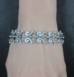 Vintage Mark Wasserman Samara Bracelet Sterling Silver 7 Inches