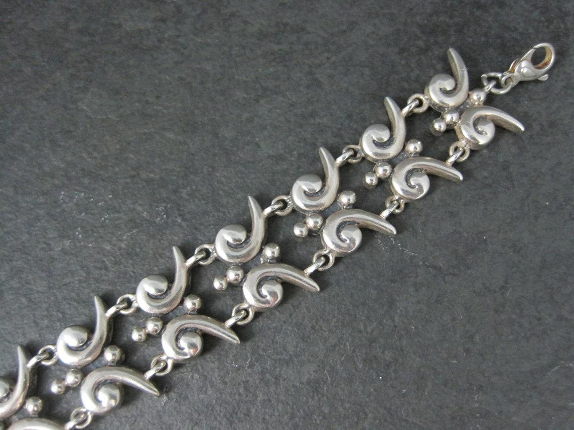 Women's Vintage Mark Wasserman Samara Bracelet Sterling Silver 7 Inches For Sale