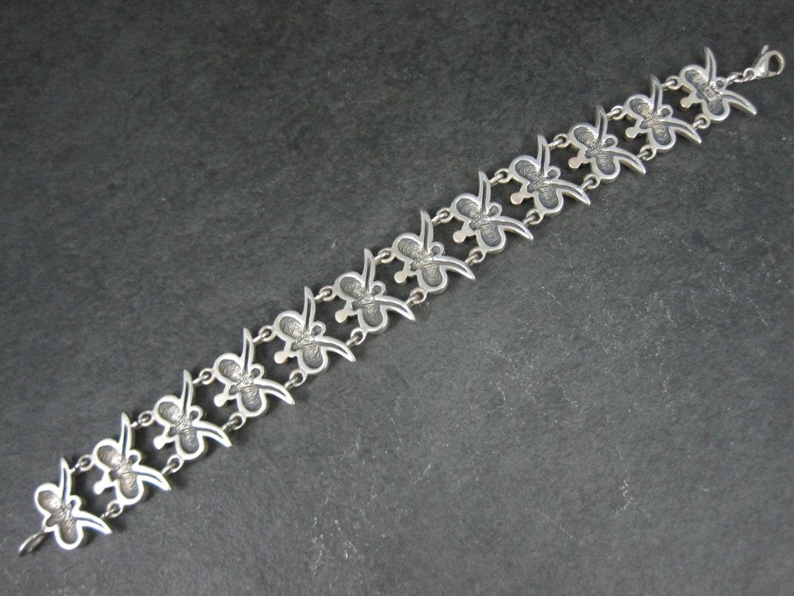 Vintage Mark Wasserman Samara Bracelet Sterling Silver 7 Inches For Sale 1