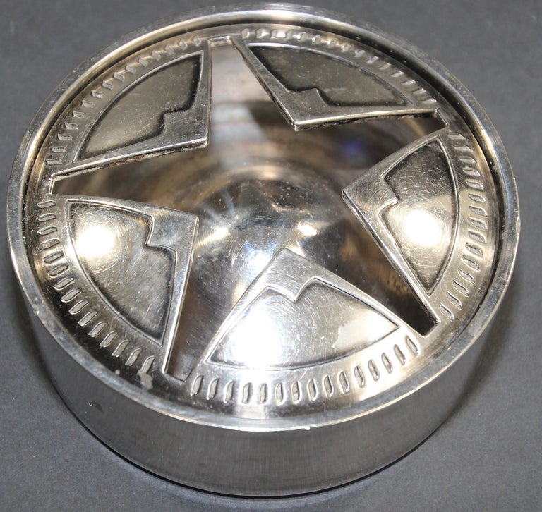 Vintage Marlboro Texas Lone Star Stainless Steel Ashtray with Lid For