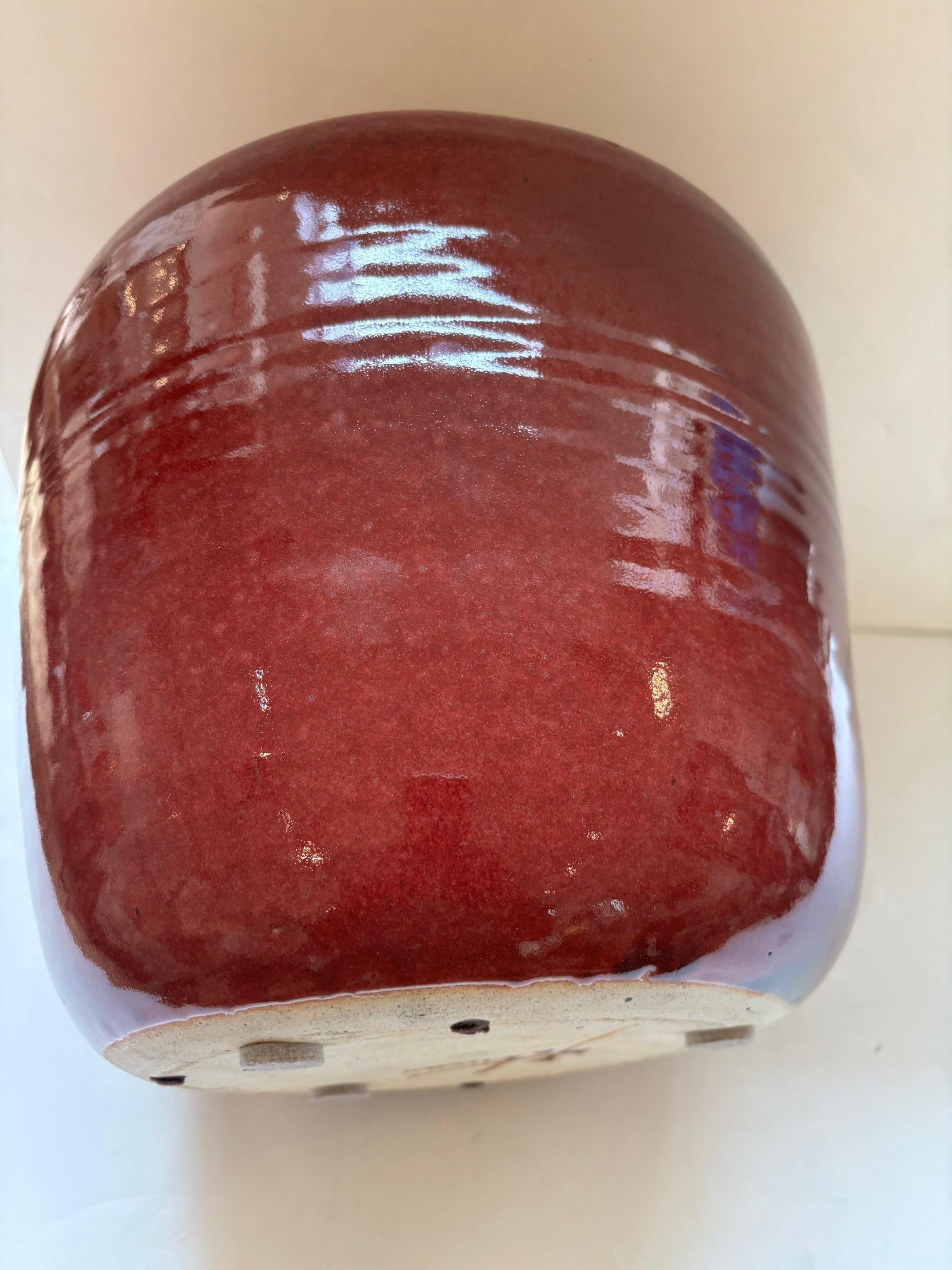 Vase vintage en céramique artisanale émaillée marron signé par l'artiste Folman en vente 4