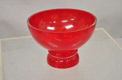 Vintage Marquis Waterford Red Tango Footed Modern Bowl